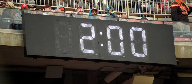 Two-minute warning clock