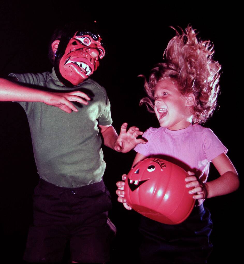 halloween boy in a mask