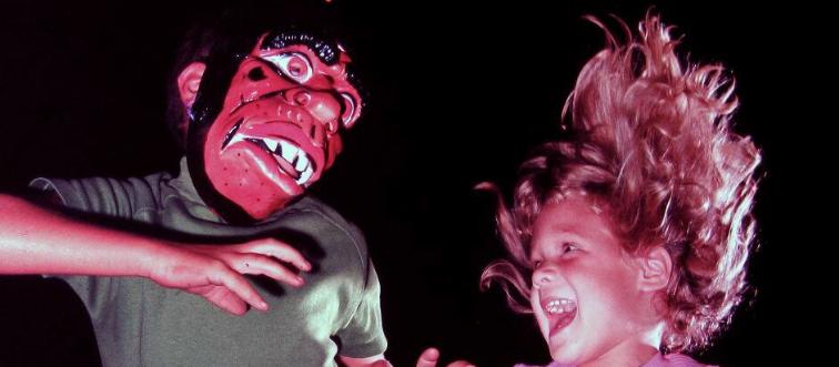 halloween boy in a mask