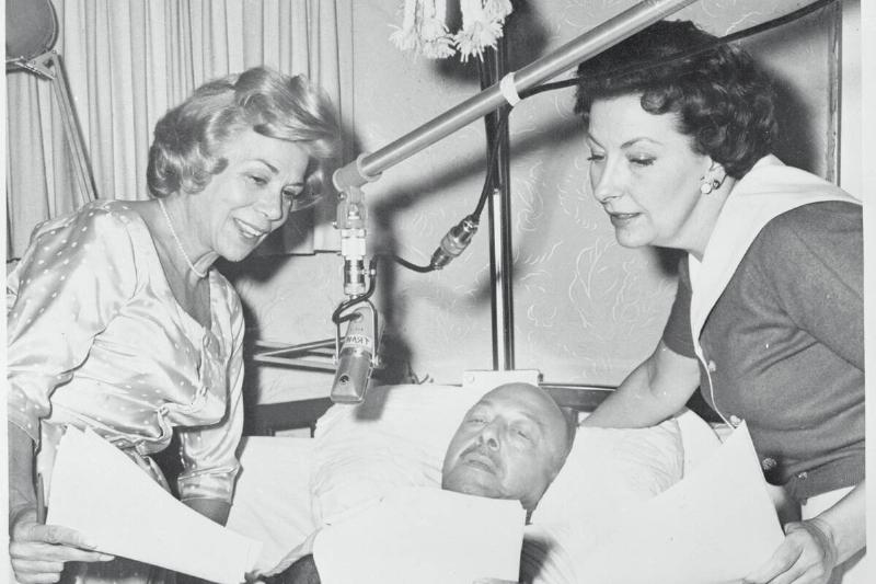Mel Blanc Lying in Hospital Mel Blanc Lying in Hospital
