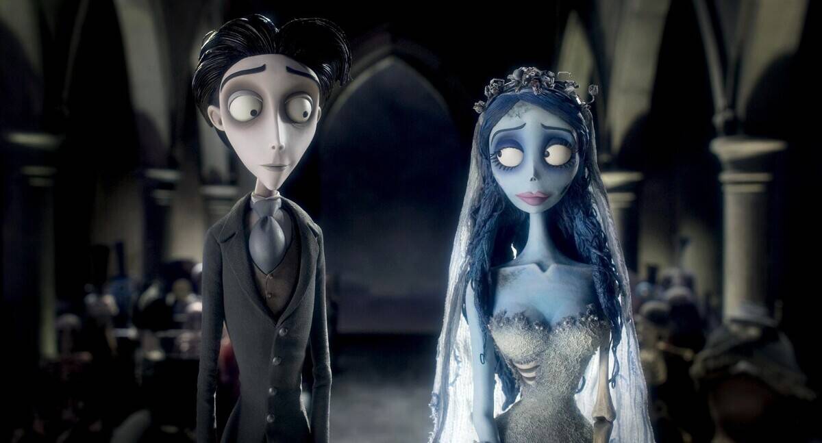 animated bride and groom