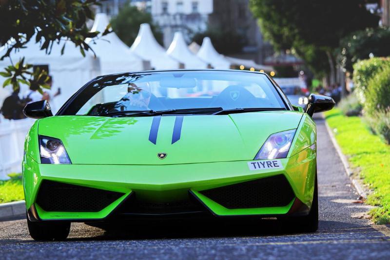 The Lamborghini Gallardo...