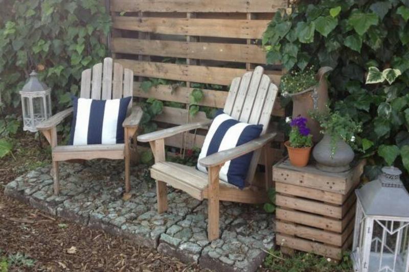 Backyard seating area_ Backyard seating area_