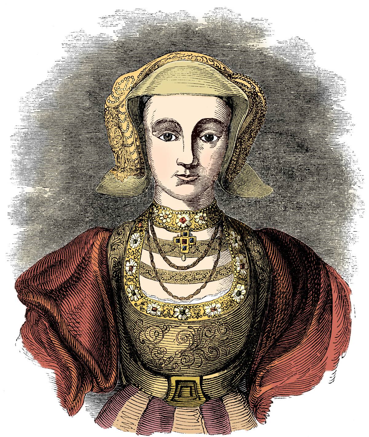 Anne Of Cleves (1515-1557) Fourth Wife Of Henry VIII Of England 19th Century
