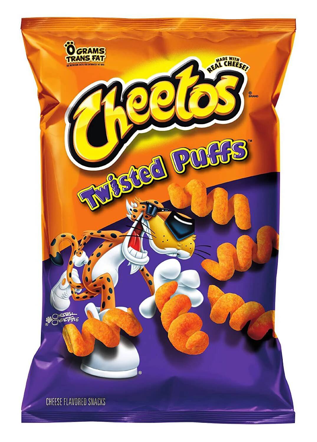 bag of cheetos twisted puffs