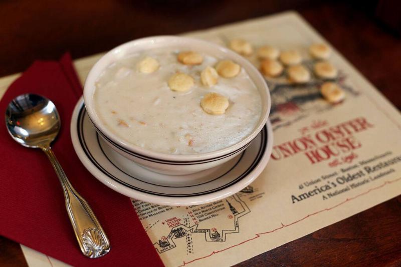 clam chowder 632709092 clam chowder in a bowl with oyster crackers