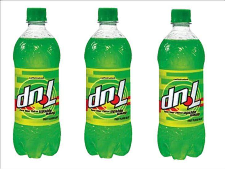 a few bottles of dnl soda