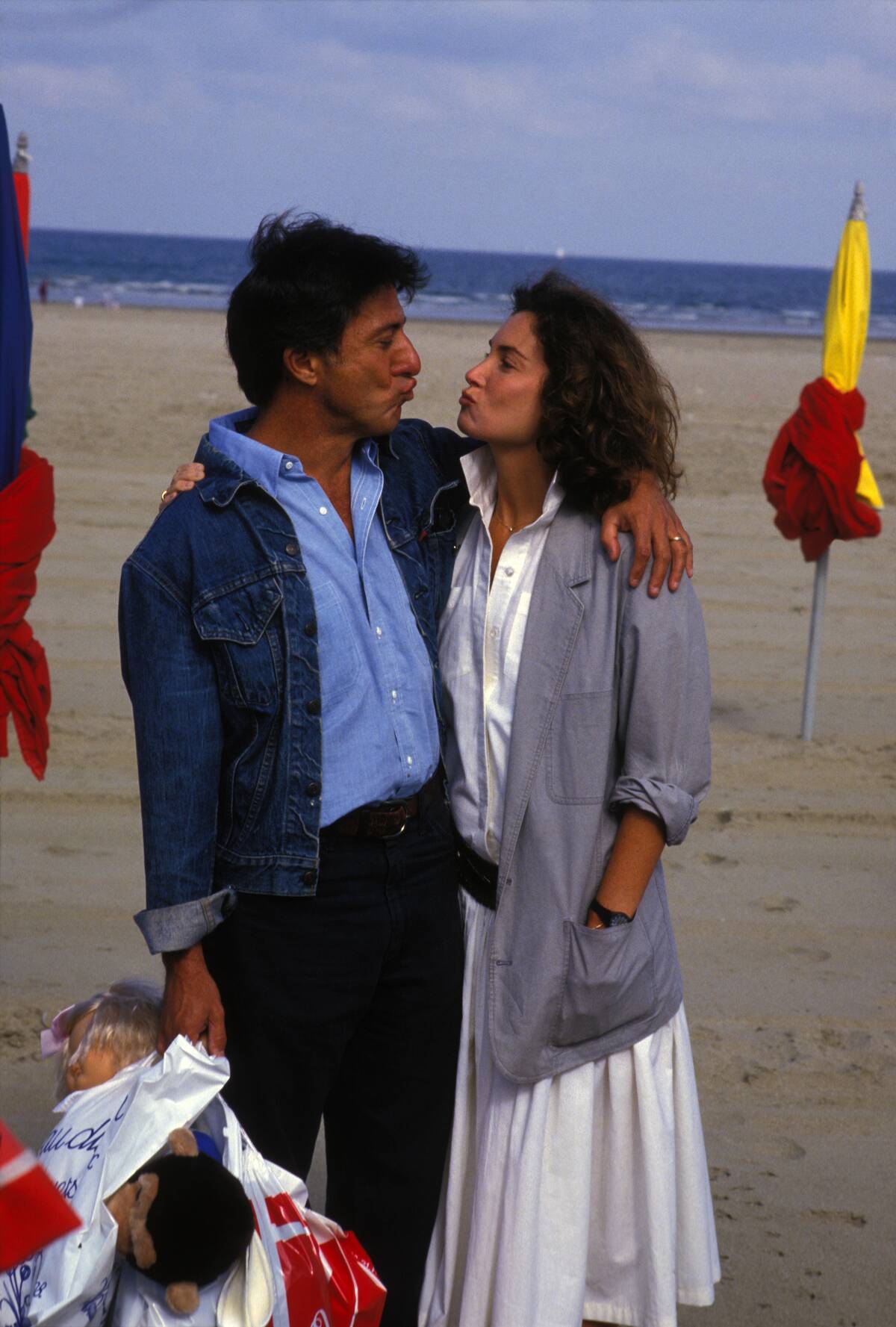 Dustin Hoffman et sa femme Lisa au Festival de Deauville en 1984