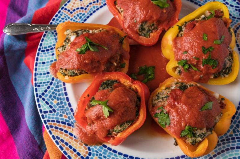 stuffed peppers 866930552 stuffed peppers on a plate