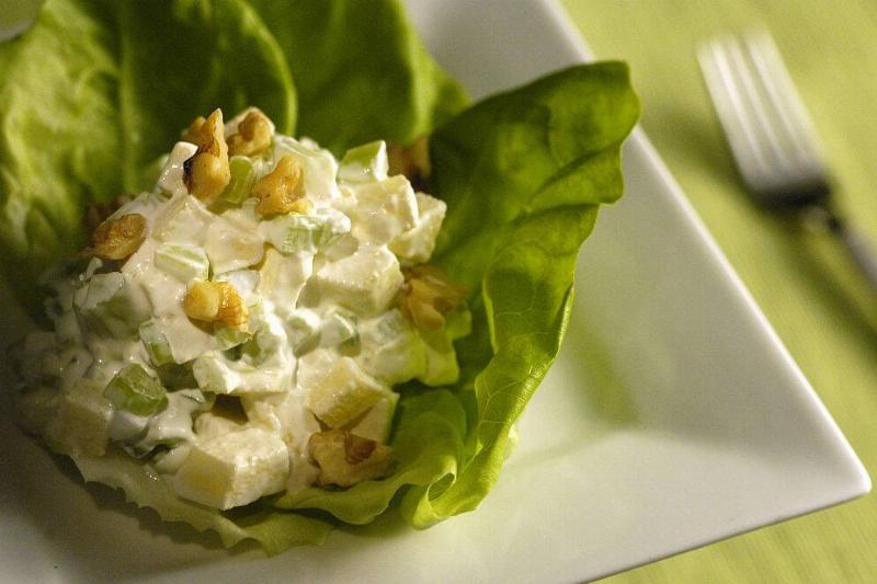 waldorf salad 563612829 waldorf salad served on a plate