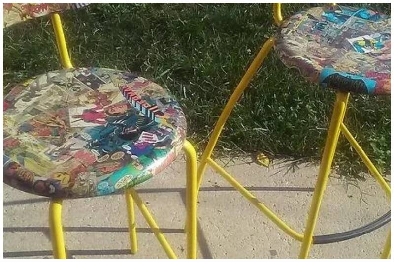 Comic book stools