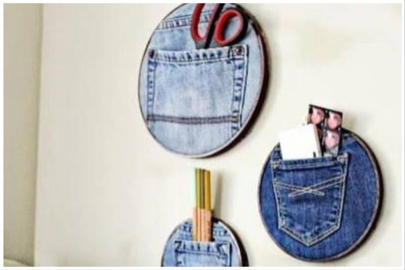 Denim pocket organizers
