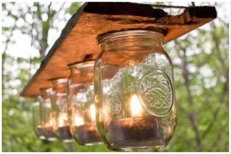 Mason jar candles