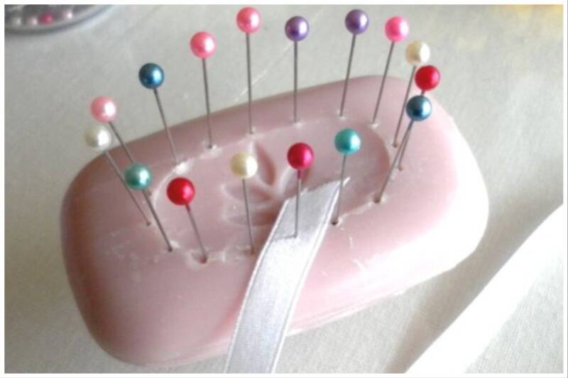 Soap pin cushion