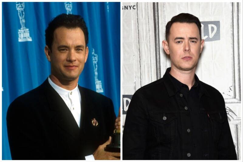 Tom and Colin Hanks