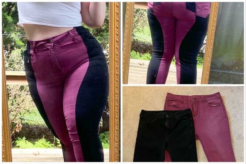 Two-tone jeans