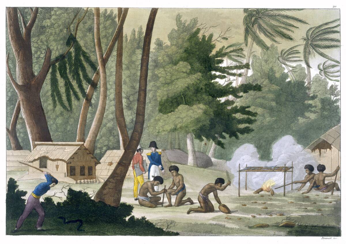 Papu Tribe On The Isle Of Rawak' circa 1820-1839