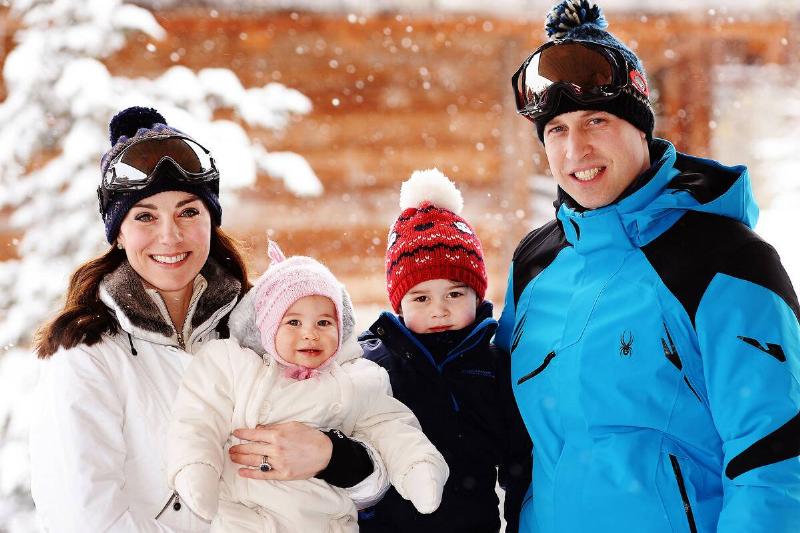 The Duke and Duchess of Cambridge Enjoy Skiing Holiday