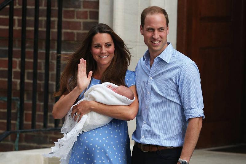 The Duke And Duchess Of Cambridge Leave The Lindo Wing With Their Newborn Son