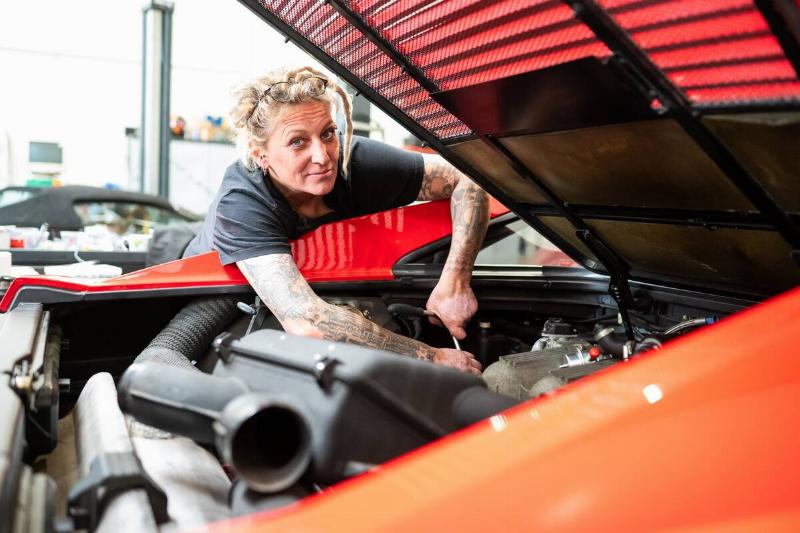Classic car mechanic Tanja Trautmann
