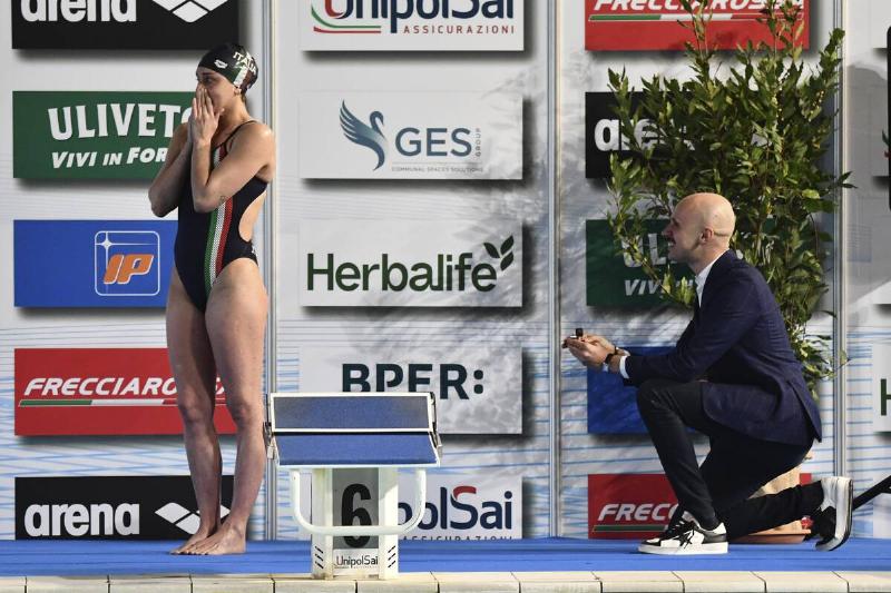 Marriage proposal to Linda Cerruti