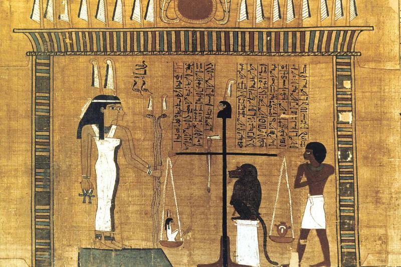 Funerary papyrus, Ancient Egyptian, 18th Dynasty, 1550-1293 BC. Funerary papyrus, Ancient Egyptian, 18th Dynasty, 1550-1293 BC.