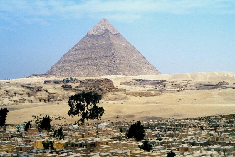 Great Pyramid of Cheops at Giza, Egypt, 4th dynasty, Old Kingdom, 26th century BC.