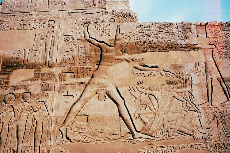 Limestone relief of Pharaoh Seti I, Karnak, Egypt, c1290-c1279 BC.