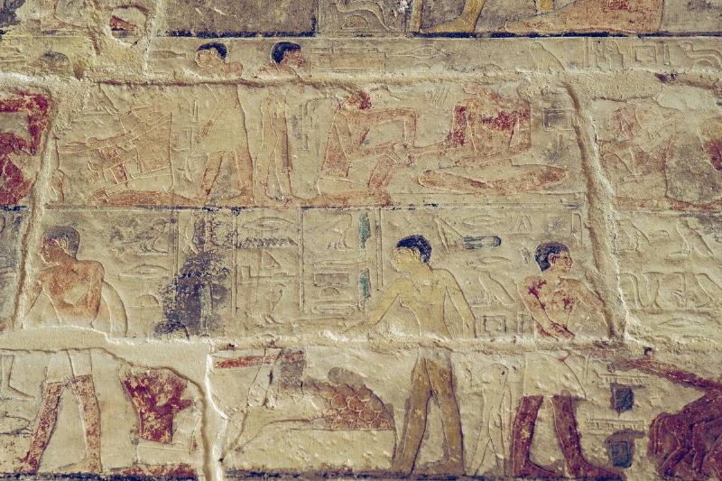 Reliefs in the tomb of Ankhmahor at Saqqara