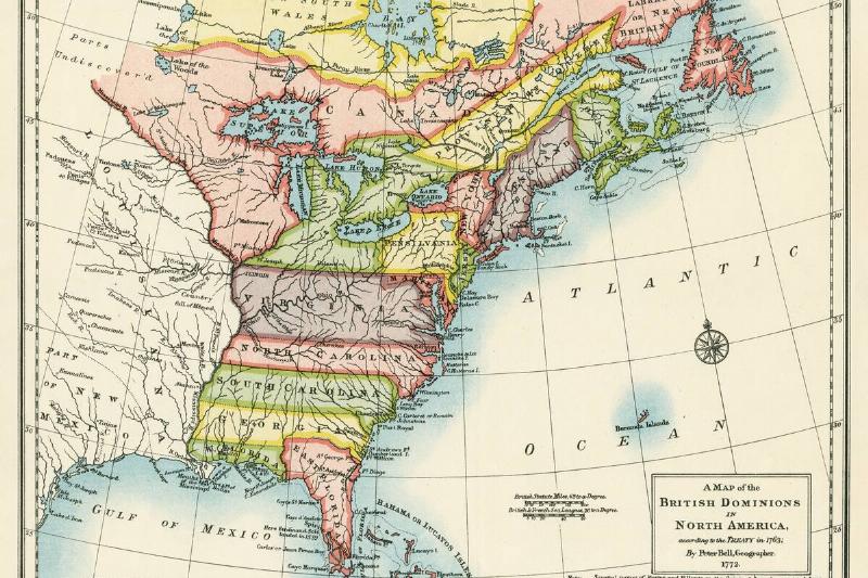 A Map Of The British Dominions In North America According To The Treaty In 1763 A Map Of The British Dominions In North America According To The Treaty In 1763