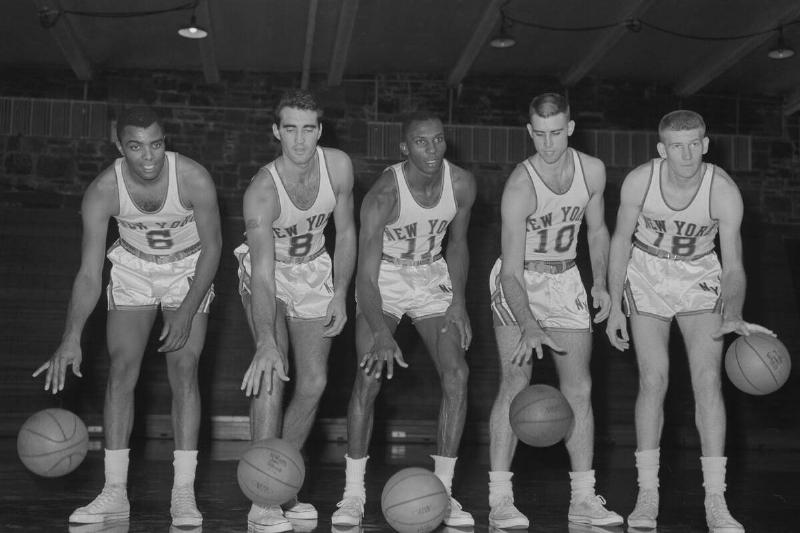 Basketball Players Dribbling Basketballs Basketball Players Dribbling Basketballs