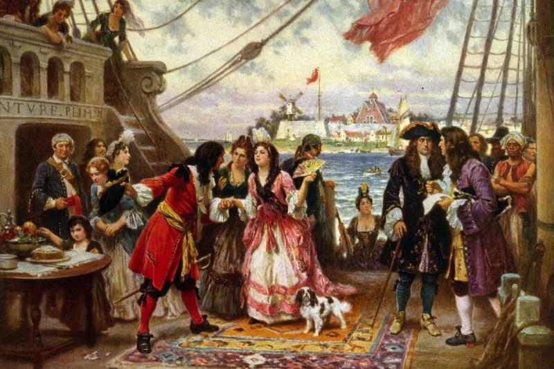 Captain Kidd in New York Harbour by Jean Leon Gerome Ferris Captain Kidd in New York Harbour by Jean Leon Gerome Ferris