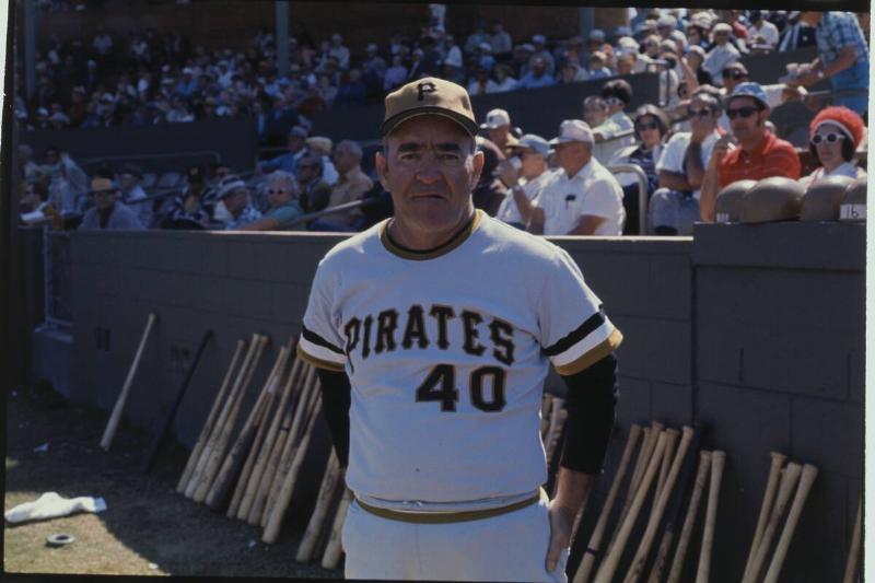Danny Murtaugh Posing Before Stadium Crowd Danny Murtaugh Posing Before Stadium Crowd