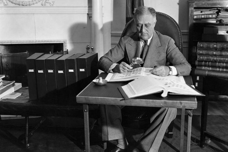 Franklin Delano Roosevelt with Stamps Franklin Delano Roosevelt with Stamps