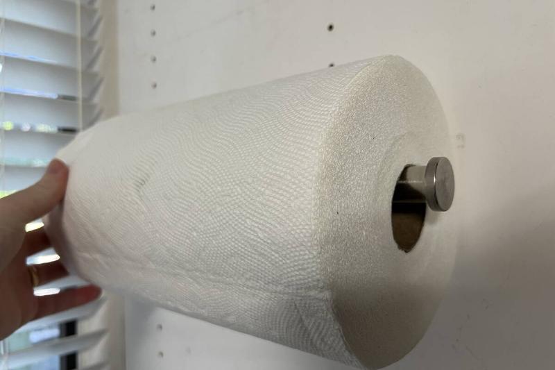 Hand On Paper Towel Roll Hand On Paper Towel Roll