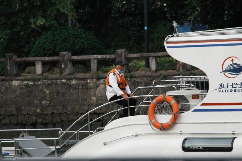 A Cruise Ship at The West Lake Scenic Area in Hangzhou A Cruise Ship at The West Lake Scenic Area in Hangzhou