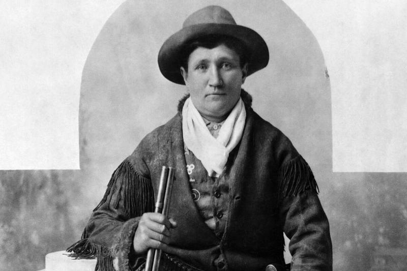 Calamity Jane Seated With Rifle Calamity Jane Seated With Rifle