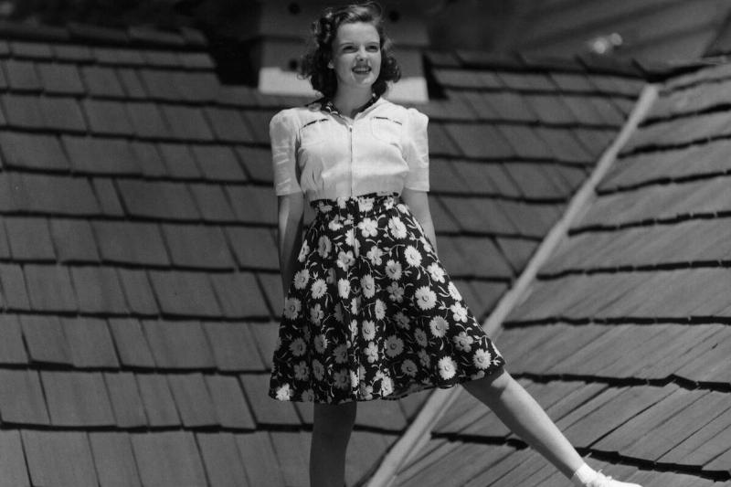 Judy Garland Standing on Roof Judy Garland Standing on Roof