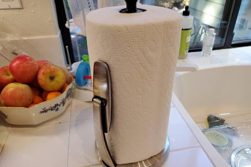 Paper Towels In OXO Holder
