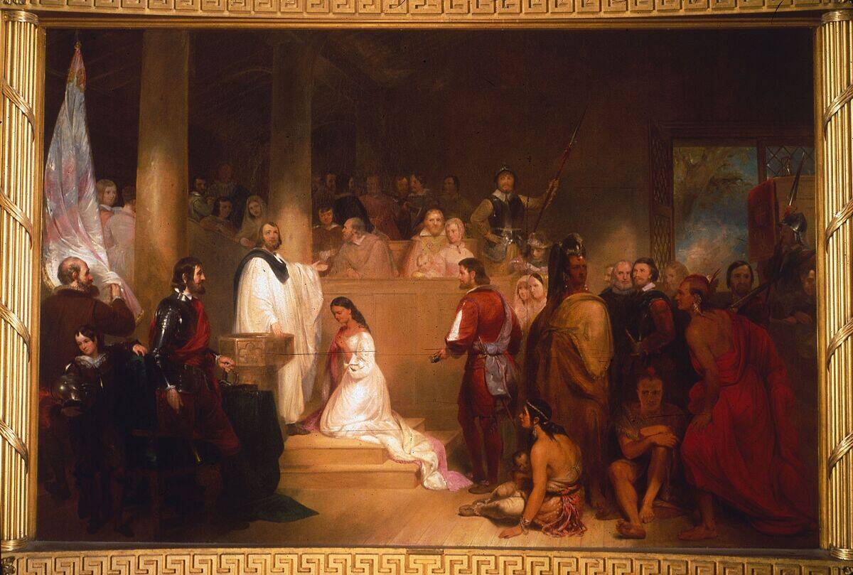 Pocahontas Baptised