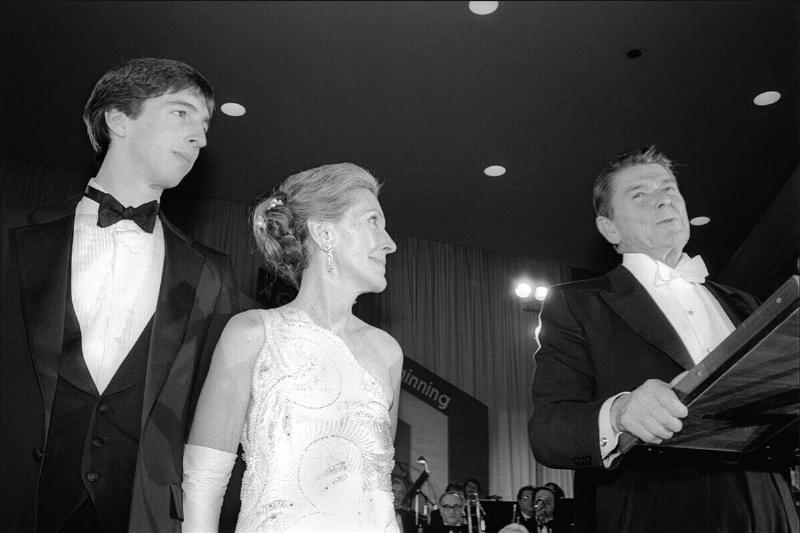 President Reagan Speaks At Inaugural Ball