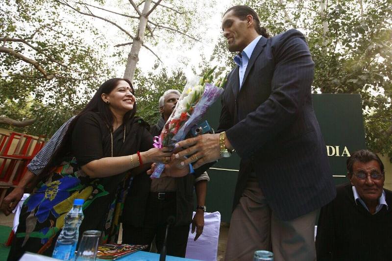 The Great Khali In Delhi