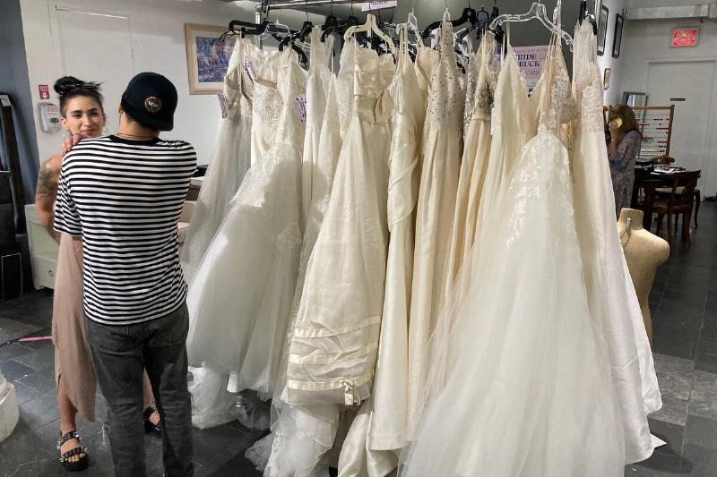 Bill Tompkins Housing Works wedding dresses Archive