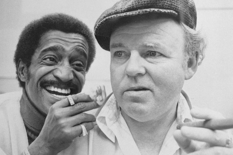 Sammy Davis Jr. and Carroll O'Connor in All In The Family