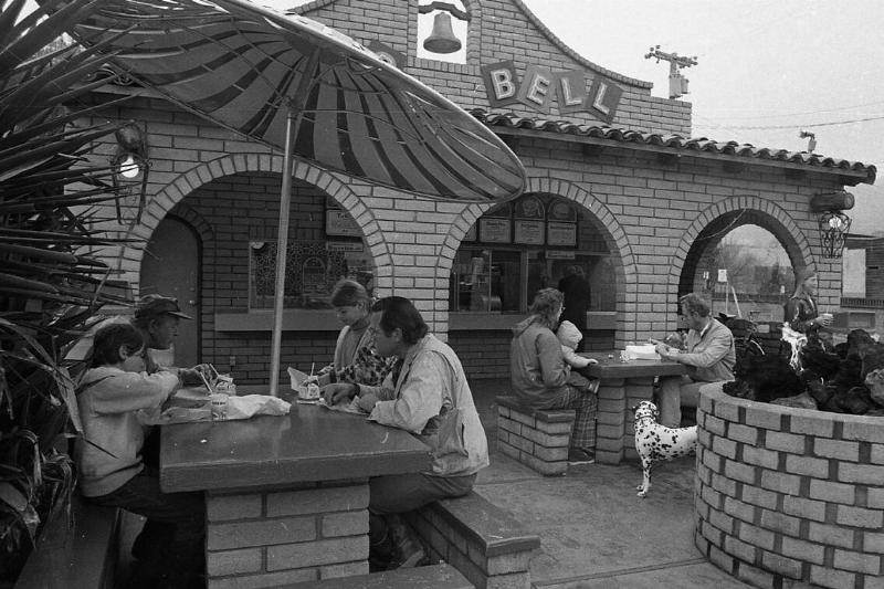 Feb. 27, 1973: The front of the Taco Bell in San Anselmo.