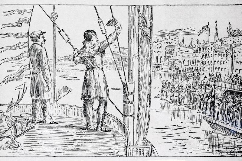 Davy Crockett at Reception Outdoors