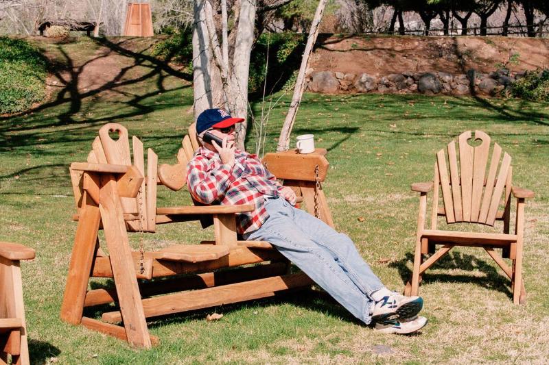 John McCain at the McCain Ranch