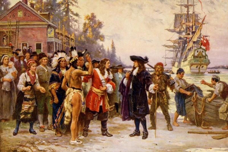 The landing of William Penn.
