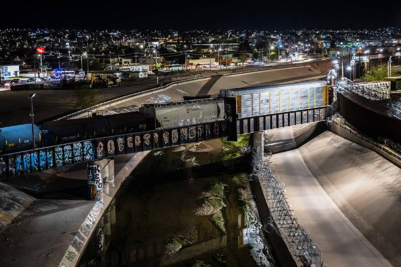 Trade At The US-Mexico Border Crossing As Trump Tariffs Spare No Country