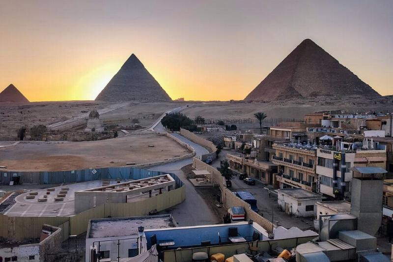 Egypt's Great Pyramid of Giza continue to attract local and foreign tourists